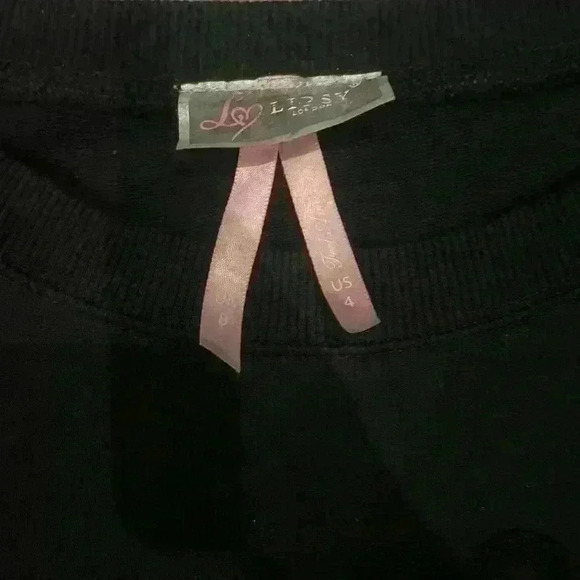 Lipsy London Black  Cross Sweater - Picture 3 of 4